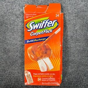 Swiffer Carpet Flick Refills 15 Cartridges Cleaning Open Box